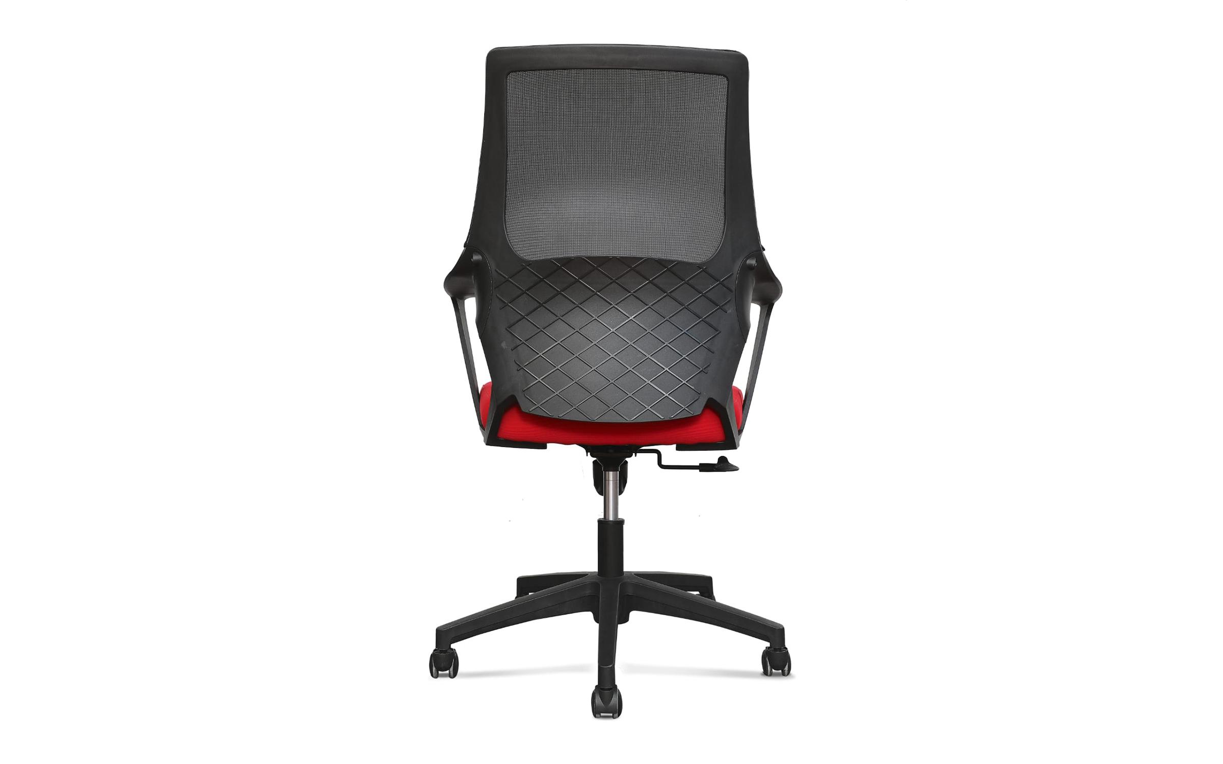 Καρέκλα γραφείου Kindi, μαύρο + κόκκινο  5